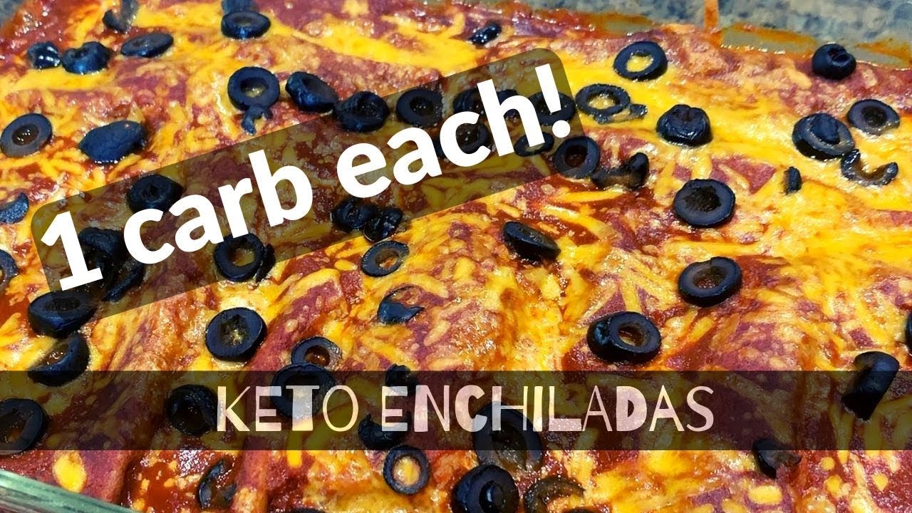 KETO ENCHILADAS ONE CARB PER ENCHILADA! STORE BOUGHT ZERO CARB