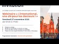 Webinaire  linternational une cl pour les docteurs 