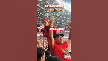 Langka! Takbiran Supporter Timnas Indonesia Dipimpin Ibnu Jamil di Stadion GBK Bikin Merinding