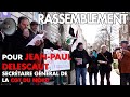 Rassemblement de soutien  calais pour le secrtaire de lud cgt nord jeanpaul delescaut