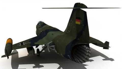 F-104 3D model from CGTrader.com