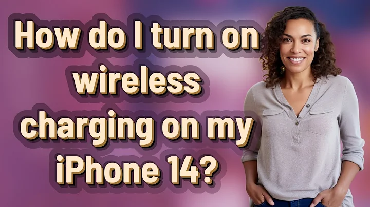 How do I turn on wireless charging on my iPhone 14?