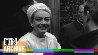 1966: Joan Crawford Visits 10 Downing Street