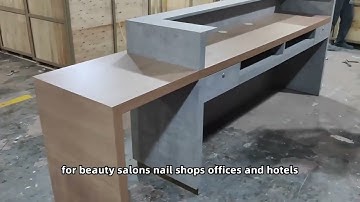 Custom Large Reception Desk#receptiondesk #furniture #m2retail
