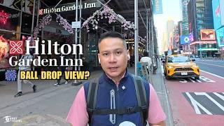 I stayed HILTON Garden Inn Times Square 🏨 | The Best Ball Drop View? 🎆🥂