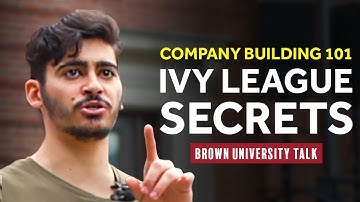 Company Building 101: Tech Founder