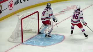 Igor Shesterkin in action during the Rangers @ Senators hockey game