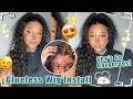 🥰#ulahair 5x5 UNDETECTABLE HD LACE WIG REVIEW | NATURALLY DEEP WAVE WITH HALF UP HALF DOWN STYLE