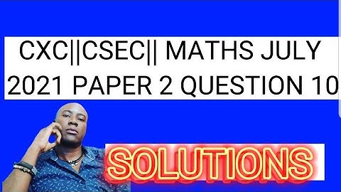 CXC||CSEC||MATHS JULY 2021 PAPER 2 QUESTION 10#dellymathsconcepts #vector #matrices #cxcmaths #cxc