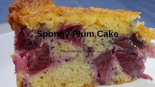 Spongy Plum Cake