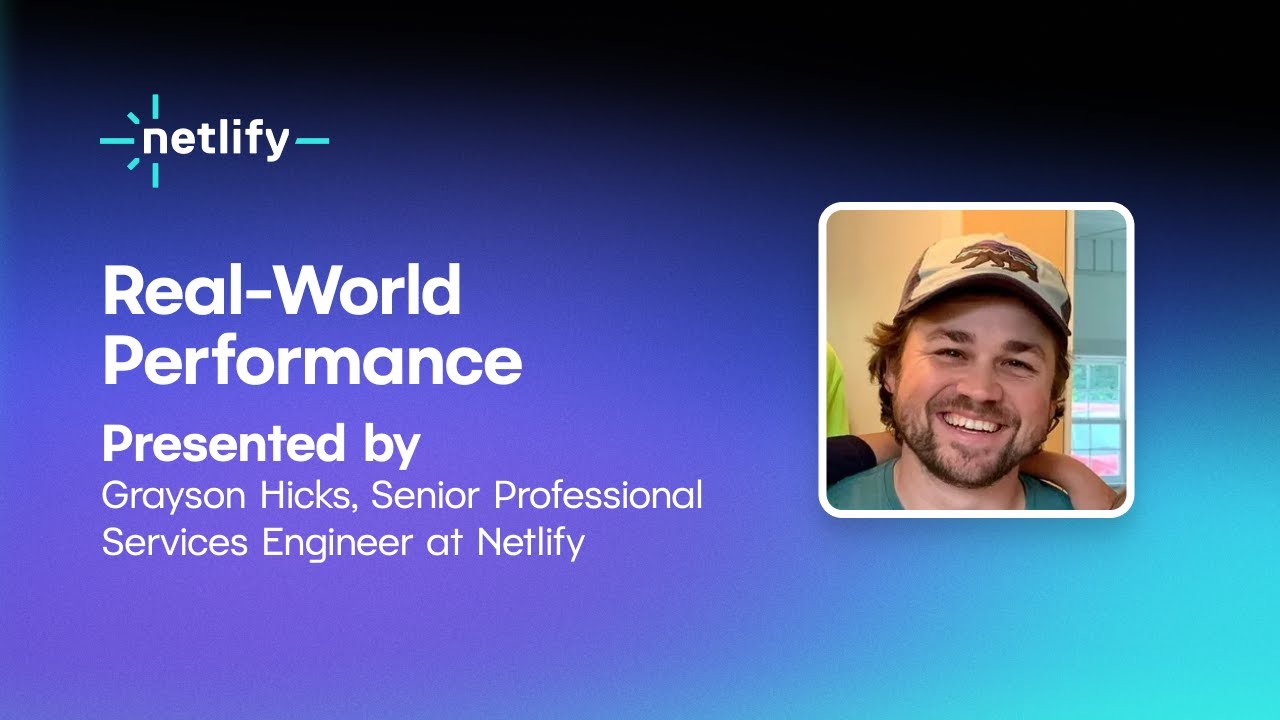 Real World Performance How to Improve Real-World Performance on your Jamstack Site - YouTube