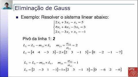 04 Sistemas Lineares - Aula 03 - Eliminação de Gauss / Exercício Prático