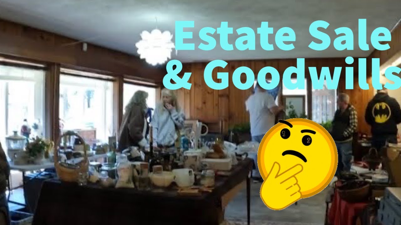 WILL WE FIND MORE AT ESTATE SALE OR GOODWILL! - YouTube
