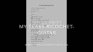 My Tears Ricochet by Taylor Swift -Easy Guitar