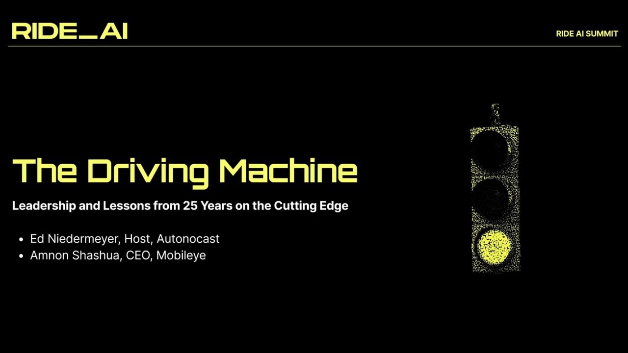 The Driving Machine: Lessons from 25 Years on the Cutting Edge with Mobileye CEO Amnon Shashua