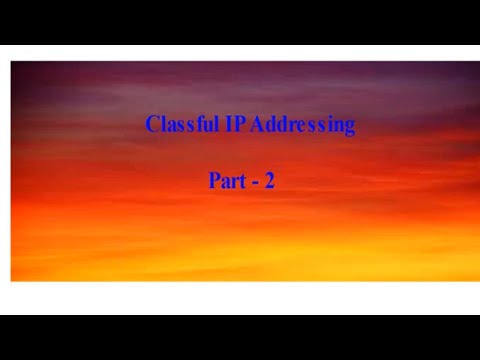 CLASFULL IP ADRESSsing | IPV4  classful address -part2