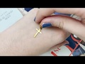 垂墜十字架鋼製夾式耳環【ND599】單支價格 product youtube thumbnail