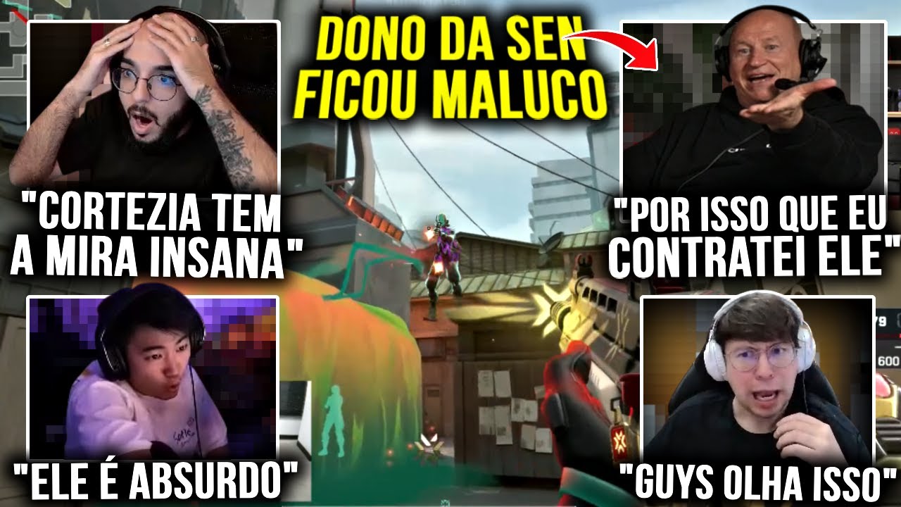 CORTEZIA DEIXOU O DONO DA SENTINELS E OS STREAMERS EM CHOQUE COM ESSAS PLAYS INSANAS NO CAMPEONATO!