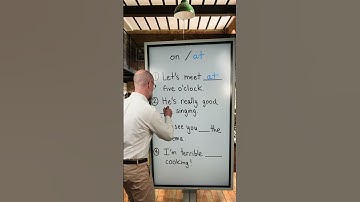 on & at #learnenglish #grammar