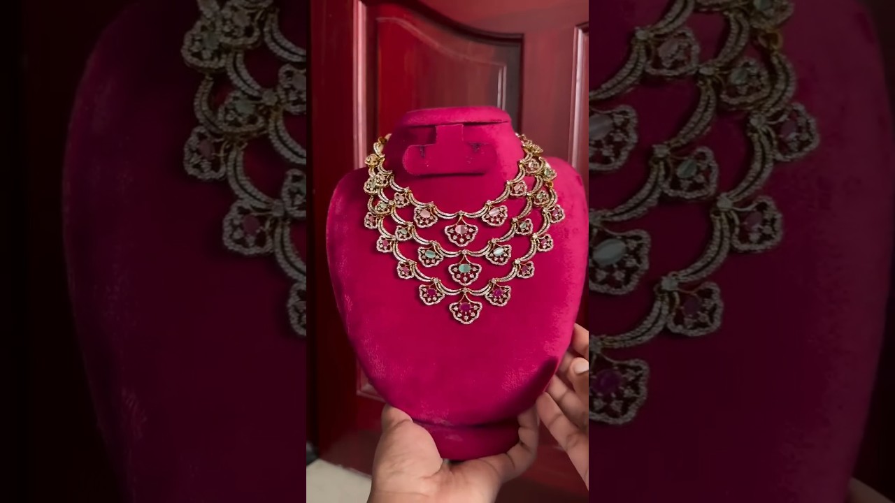 Shine Like Royalty – Premium Diamond Necklace Set Now Available!