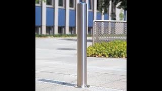 Bollard Stainless Steel Heavy Duty Bollard 4&quot;(100mm Dia), (BA Finished), Size: 1000mm(H)