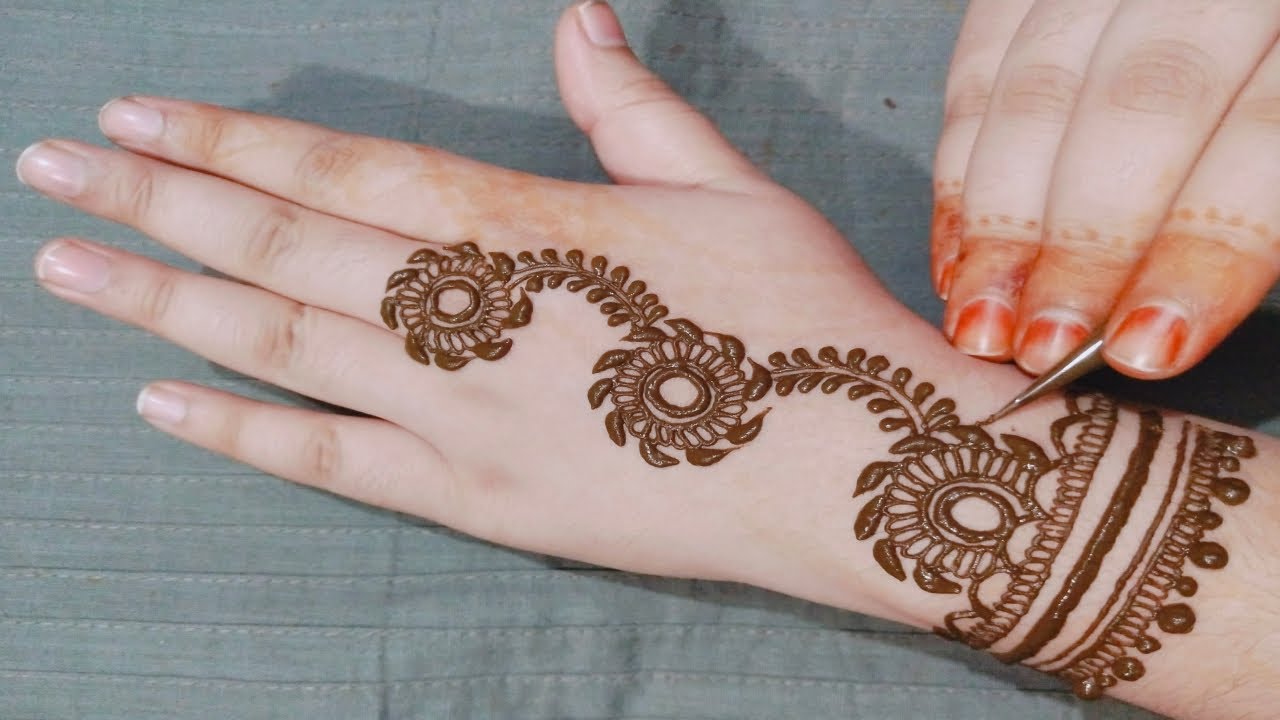 Latest Stylish Flower Mehndi Design for Hands - Easy Arabic Wedding ...