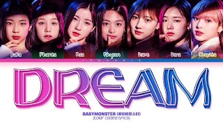 BABYMONSTER &#39;DREAM&#39; Lyrics (베이비몬스터 DREAM 가사) (Color Coded Lyrics)