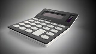 Calculator Timelapse - Blender + Keyshot -