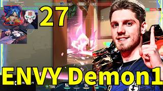 INSANE AIM! ENVY Demon1 27 KILLS - SPLIT #ranked