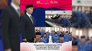 PPPK Oath-Taking/Promise-Taking at the Legal and Judicial Training Agency