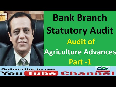 Audit of Agriculture Advances in Bank Branch Statutory Audit - Part 1| Bank&rsquo;s Agricultural Advances