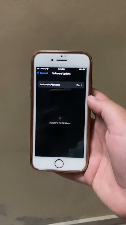 IOS 15.7.5 update on iPhone 7