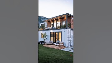 Luxury 2-Story Container Home on Wheels | Modern Tiny House Design #ContainerHome #TinyHouse #shorts