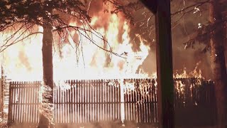 Fire destroys garage, damages several structures in Newark