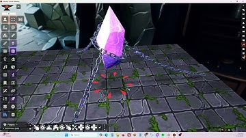 Floating Crystal Animated for 3D Canvas - 3D VTT