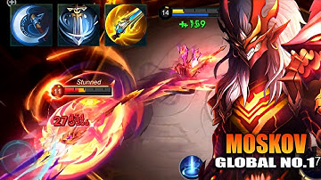 GLOBAL MOSKOV BEST 1 HIT BUILD 2025!! (100% BROKEN) - MLBB