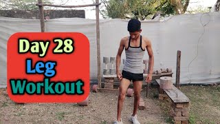 Day 28 Desi Gym Style Leg Workout Thighs & Calves Jaladenge बन इकवपमट घर पर