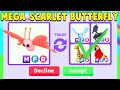 Trading MEGA SCARLET BUTTERFLY in Adopt Me!