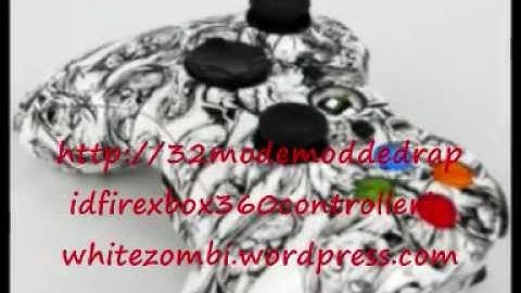 Best price discount 32 Mode Modded Rapid Fire Xbox 360 Controller in WHITE ZOMBIES