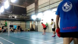 20150920 大台北聯盟秋季賽MD陳顥文+林致廷(FUMA)vs戴余峰+李炯衛(隼羽)