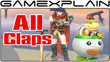 Smash Bros Wii U: All Loser Clapping Animations