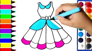 Color beauty Princess Barbie Doll  Drawing easy Drawing  | Princess  for Kids@BachaParty17