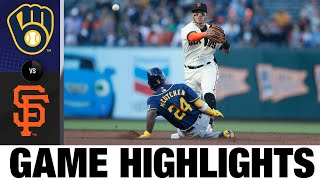 Brewers vs. Giants Game Highlights (7\/14\/22) | MLB Highlights