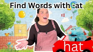 Lets Practice The Word Family That Ends In At Learn To Read 3 Letter Words With Zip The Puppet.