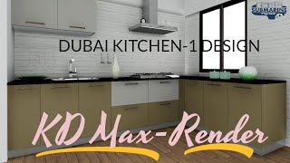 Dubai Kitchen-1 Design Render In Kd Max Tutorial