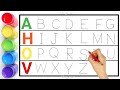 ABC, Alphabet song, ABCD, A to Z, Kids rhymes,  writing along dotted lines for toddler