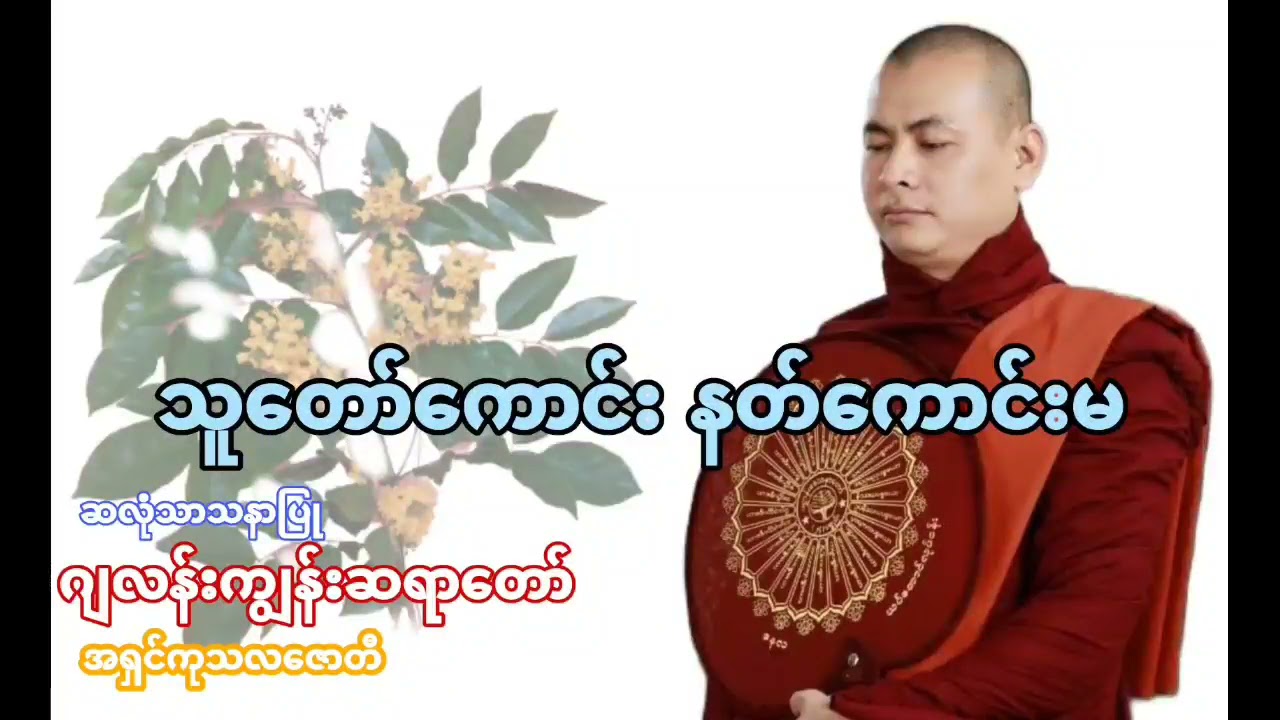 သူတော်ကောင်းနတ်ကောင်းမ တရားတော်  ဂျလန်းကျွန်းဆရာတော် ဆလုံကျွန်း အရှင်ကုသလဇောတိ