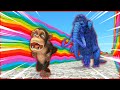 Funny monkey run away from Zombie elephant mammoth Clan - Temple run | Mammoth life