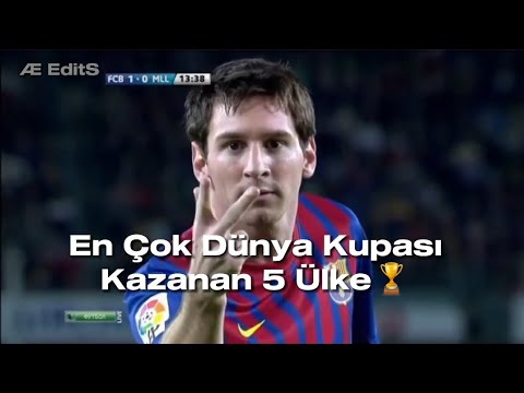 En Çok Dünya Kupası Kazanan 5 Ülke🏆