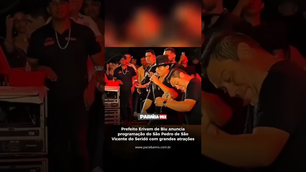 Pref Erivam de Biu anuncia programação do São Pedro de São Vicente do Seridó com grandes atrações